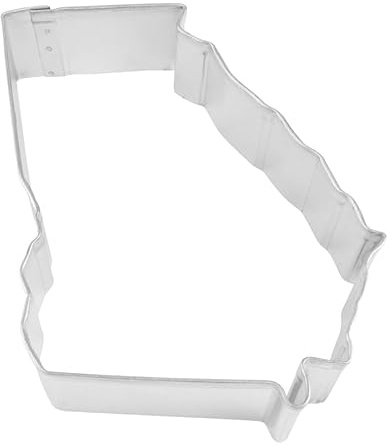 R&M Georgia State 3.25 Cookie Cutter Tinplated Steel - Baking Tool for Cookies, Fondant & Crafts