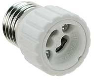 LIFE n°1 Adattatore per Lampada, da E27 A GU10 Converte Le lampade con Attacco GU10 in E27.