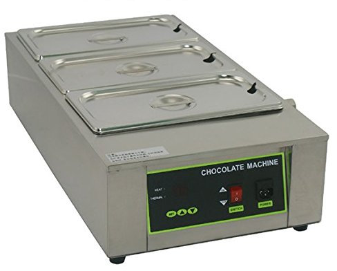 Hanchen 12kg Commercial Chocolate Melting Furnace Pot Melter for Melting Chocolate with 3 pots