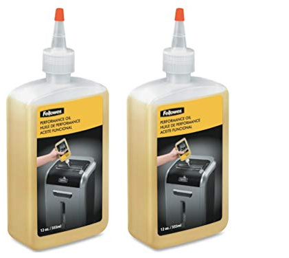 Fellowes Powershred Shredder Performance Oil, 12 oz. Bottle with Extension Nozzle, Sold as 2 Each