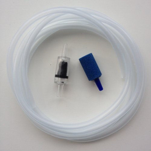 Finest-Filters Aquarium Air Pump Accessory Kit (Airline, Air Stone and Check Non Return Valve) (2m Airline 1 x Check Valve 1 x Air Stone)