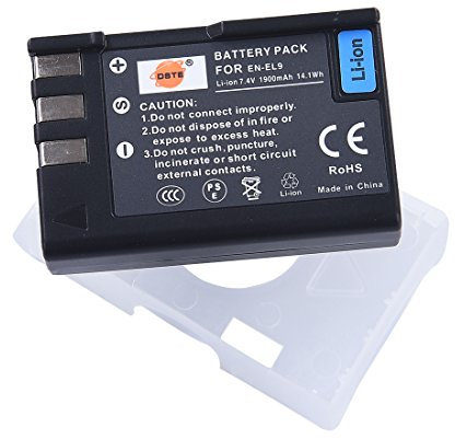 DSTE® EN-EL9 Rechargeable Li-ion Battery for Nikon D40 D40x D60 D3000 D5000 Digital Camera as Nikon ENEL9 EN-EL9A