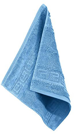 Cawö Seiftuch 1001 Noblesse Walk-Frottier blau Größe 30x30 cm