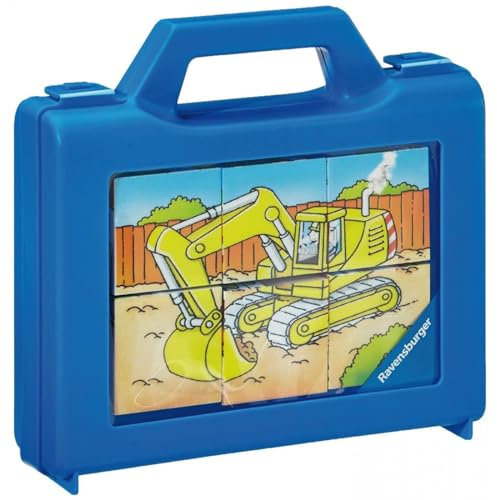 Ravensburger Kinderpuzzle - 07470 Fahrzeuge im Einsatz - Würfelpuzzle mit 6 Teilen, Puzzle für Kinder ab 3 Jahren
