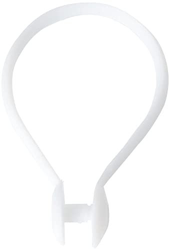 Bulk Hardware BH00874 Paquet de 25 Anneaux de rideau de douche encliquetables 40 mm