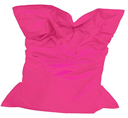 Pouf XXL pour l'extérieur et l'intérieur - Lavable et imperméable - Avec sac intérieur - Magenta