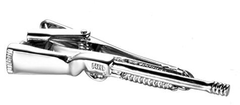 Jahrgang Metall Krawattennadel Gewehrgewehr Krawattenklammer Hochzeit Krawatte Verschluss Ostern Stiftleiste Silber