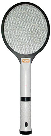 Vinco Racchetta elettrica ricaricabile/batterie anti zanzare insetti+Torcia led