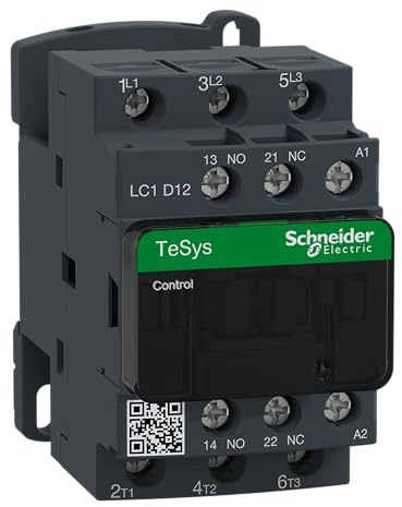 Schneider Electric TeSys D - AC Contactor, 110 V AC, 50/60 Hz, 3 Pole, 3NO, 12A, Fixed & DIN Rail Mounting, LC1D12F7