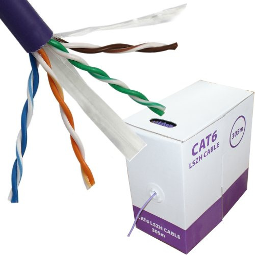305M CAT6 Network/Ethernet Copper Cable - Low Smoke LSZH LSOH LS0H - Reel/Drum