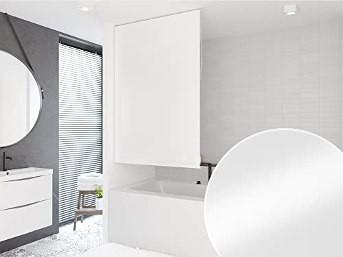 Basic – Estor para ducha (100 x 240 cm uni blanco cortina de ducha. Shower Estor Curtain