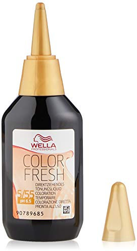 Wella Professionals Color Fresh 5/55 hellbraun mahagoni intensiv, 1er Pack (1 x 75 ml)