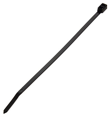 Panduit PLB2S-C0 Double Loop Cable Tie, Standard, Weather Resistant Nylon 6.6, 7.6-Inch Length, Black (100-Pack)