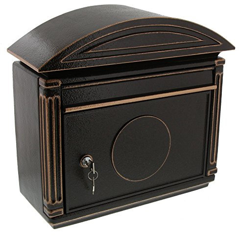 Burg-Wächter Briefkasten im südländischen Stil, A4 Einwurf-Format, EU Norm EN 13724, Alu-Guss, Venezia 1899 BC, Bronze