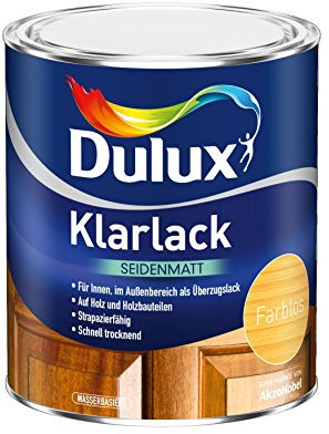 Dulux Klarlack seidenmatt 0,375 L, farblos, 5194737