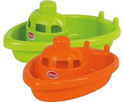 Gowi 559-53 Boot Hamburg, Wasserspielzeug, Orange/Grün