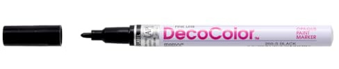 Uchida 200-C-1 Marvy Deco Color Fine Point Paint Marker, Black