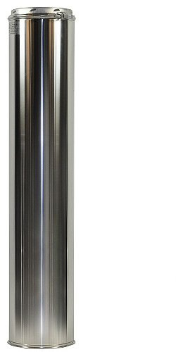 Shasta Vent 6 X 39 Chimney Pipe Class-A, All-Fuel, 304 Stainless Steel, Wood Stove Chimney, UL103
