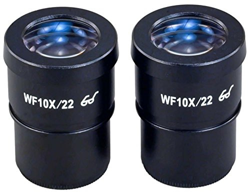 OMAX A Pair of WF10X/22 Widefield Eyepieces for Microscope 30.0mm