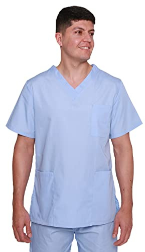 Mirabella Health & Beauty Unisex Lister Hospital Scrub Top Sky Blue M
