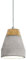 EGLO Pendelleuchte Tarega, 1 flammige Hängeleuchte, Esszimmerlampe mit Lampenschirm aus Holz und Beton, E27 Fassung, Ø 150 mm