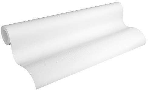 A.S. Création überstreichbare Vliestapete Meistervlies Tapete 25,00 m x 1,06 m weiß Made in Germany 324115 3241-15