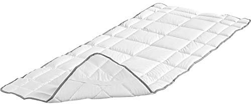Badenia Trendline Spannauflage Clean Cotton, 140 x 200 cm, weiß, Öko-Tex zertifiziert, produziert nach deutschem Qualitätsstandard