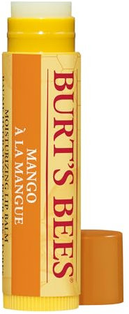 Burt's Bees Lip Balm Mango, Moisturising Lip Balm With Beeswax & Vitamin E, 100% Natural Origin, 4.25g