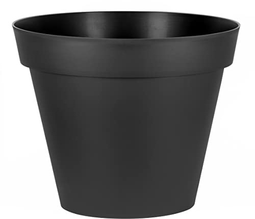 EDA - Pot de Fleur Rond Toscane Ø 100 cm - Volume 356 L - Ø 98,5 x H.79,5 cm - Gris Anthracite