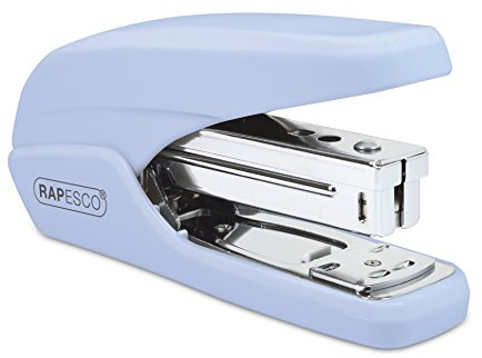 Rapesco 1340 X5-25ps Grapadora de Menor Esfuerzo, Capacidad para 25 Hojas, Celeste