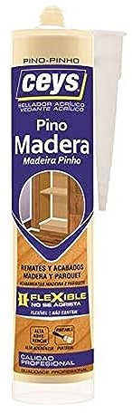 Ceys - Sellador acrílico madera Pino - Seca rápido - No se agrieta - Cartucho 280 ML