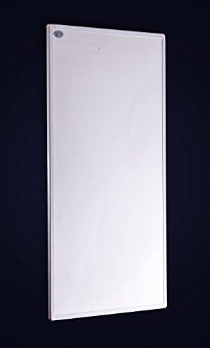 Crystal mando a Calefacción por infrarrojos XP 600 W Wandpaneele – Incluye Montaje Pared y patas 2 años de garantía 100.000std Duración 98% calor eficiencia Producto CE, blanco, 600 W