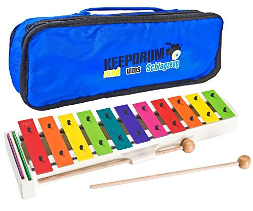Sonor BWG Boomwhackers Glockenspiel + keepdrum Tasche Bag Blau