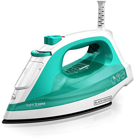 BLACK+DECKER Light 'N Easy Compact Steam Iron, Turquoise, IR1010