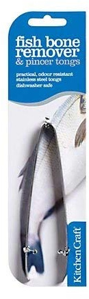 Kitchen Craft Stainless Steel Fish Bone Remover Tweezers Tongs