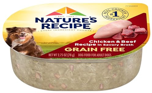 Nature’s Recipe Grain Free Wet Dog Food, 2.75 oz (Pack of 12)