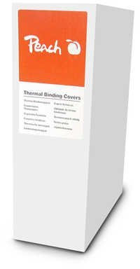 Peach PBT304-01 Thermobindemappe für 40 Blätter, A4, 80g/M2, 20 Stück, Weiß weiss,weiss