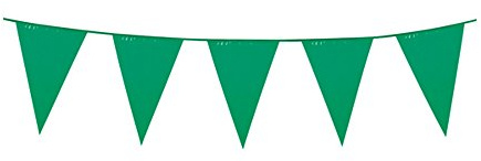 Boland – Guirnalda con banderines 45x30 (XL) Verde