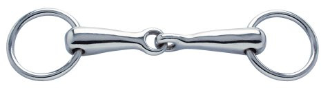 PFIFF Mors à Eau 006270 - Simplement cassé - Chromé - Mors de Cheval - 95 cm à 135 cm
