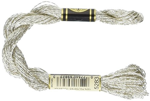DMC Metallic Pearl Cotton Skeins Size 5 - 27.3 Yards-Silver