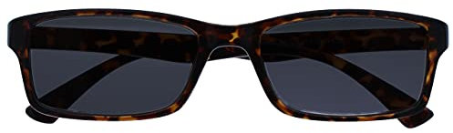 OPULIZE Marrone Tartaruga Lettori Sole Occhiali Da Lettura UV400 Uomo Donna UVSR010 +2,00