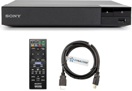 Region Free Blu-ray Player Compatible with Sony BDP-S1700 Multi Region Code Free | Blu-ray Regions A, B, C | DVD Regions 0-8 with Dynastar 6FT HDMI Bundle