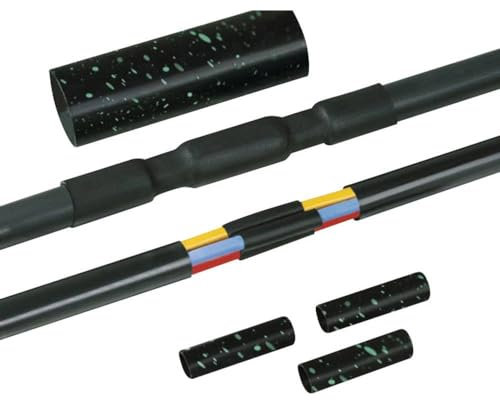 HellermannTyton 380-04015 LVK-C-5x6-25 PO-X BK Warmschrumpf-Verbindungsgarnitur mit Schraubverbindern Kabel-Ø-Bereich: 16-55mm