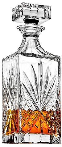 Godinger Dublin Whiskey Decanter, Liquor Decanter, Alcohol Decanter, Beer Decanter, 750ml