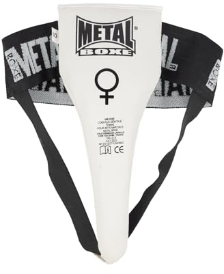 METAL BOXE - Damen-Tiefschutz, Weiß, Größe XS