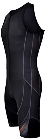 Funkier Men's Pace Mens Tri Suit/Triathlon Suit. Black. (trs-4503-sg-1)
