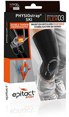 Epitact Sport-Kniebandage „Epithelium Flex 03“ L Schwarz