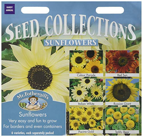 Mr Fothergill's 18584 Flower Seeds, Sunflowers Collection, Red,White