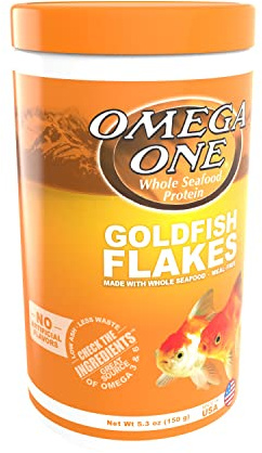 Omega One Goldfish Flakes, 5.3 oz.