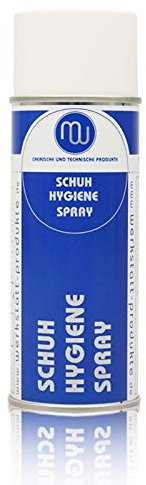 Schuhhygienespray 400ml Schuhdeo gegen Schweißgeruch & Bakterien - Antibakteriell, langanhaltend frisch, für Sneaker, Sportschuhe & Arbeitsschuhe WP